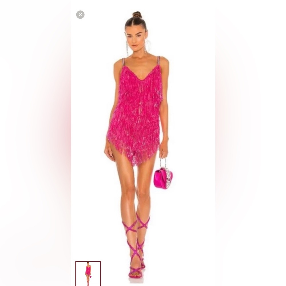 Bronx and Banco fuchsia Barbie pink dress. XS